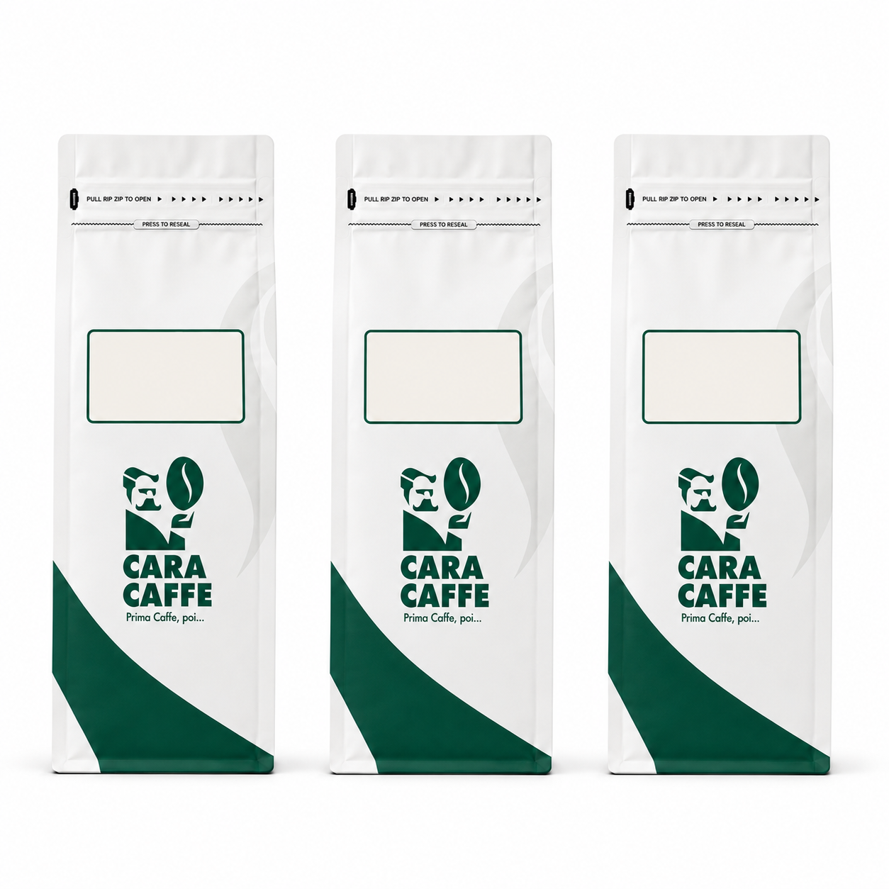 Cara Caffe Klasik, Soft ve Vivid kahve ambalajları